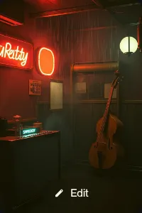 Shadowed Porch Swing