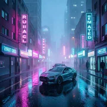 Pixel City Rain