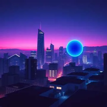 Sapphire Vector Skies