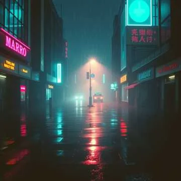 Neon And Rain