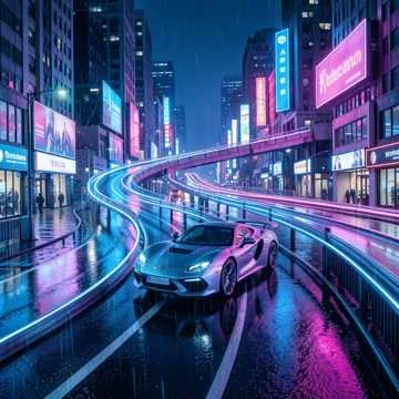 Neon Gridlock Glide