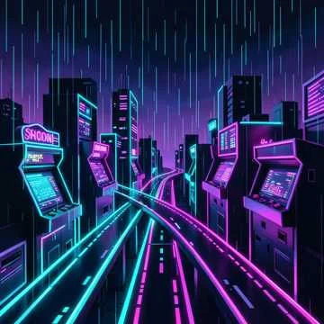 Pixelated Dreamscape Drive