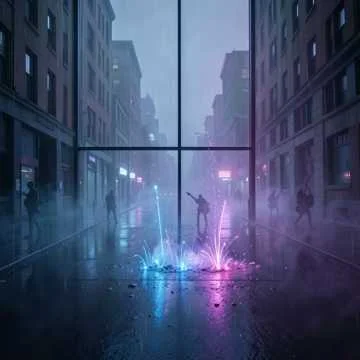 Shadowed Neon Bloom
