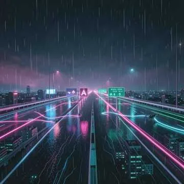 Neon Skyline Reverie (Version 2)