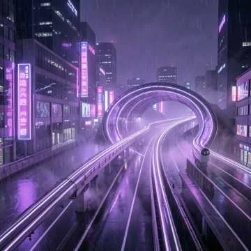 Neon Gridlock Echoes (Version 2)