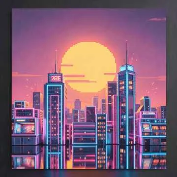 Neon Pixel Freeway