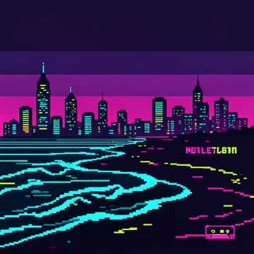Pixel Coastline Drift