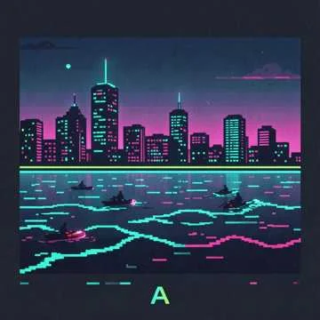 Neon Grid Wanderer