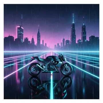 Crimson Grid Sunset