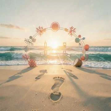 Sun Up On The Sand