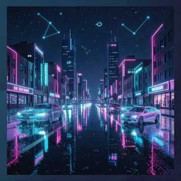 Pixelated Midnight Drive