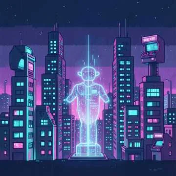 Neon Pixel Highway