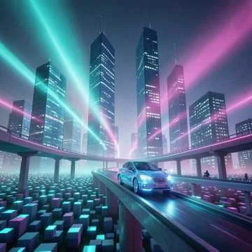 Pixelated Midnight Drift