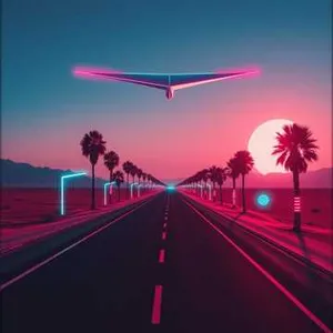 Solar Flare Mirage
