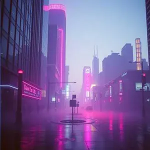 Crimson Glitch Skyline
