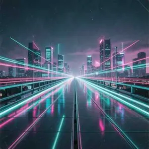 Crimson Cascade Dawn