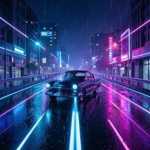 Neon Gridlock Pursuit