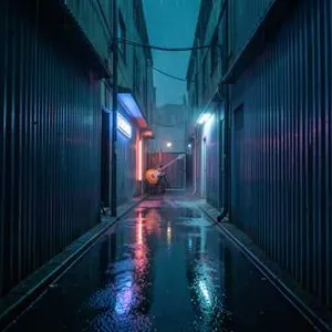 Swaying Neon Shadows