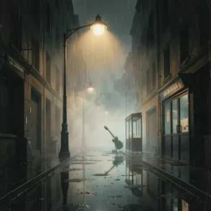 Shadowed Streetlight Serenade