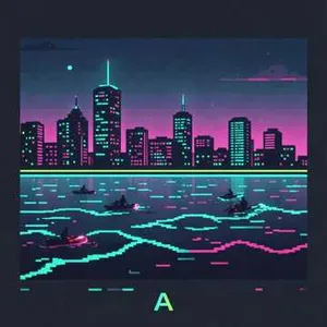 Neon Grid Wanderer