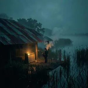Shadowed Bayou Bloom