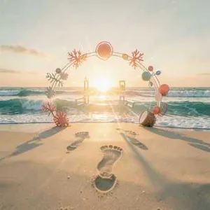Sun Up On The Sand