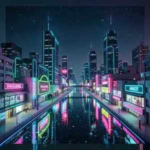 Neon Bitstream Oasis