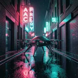 Neon Drifter Alley