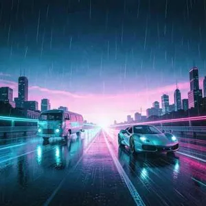 Neon Gridlock Cruise
