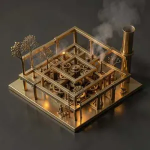 Brass Mainspring Labyrinth