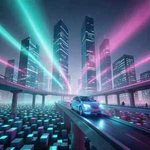 Pixelated Midnight Drift