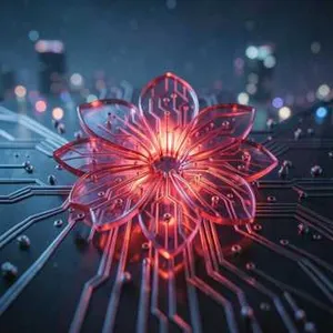 Crimson Circuitry Bloom